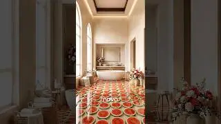 This Bathroom Floor Is Pure Resin Art 🍉✨ #epoxy #flooring #renovation #timelapse #epoxyflooring
