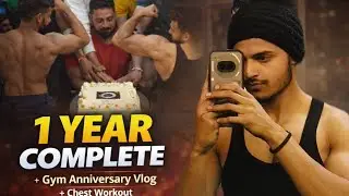  Our Gym Turns 1 🏋️&zwj;♂️ | Anniversary Special + Chest Workout 💪🏻
