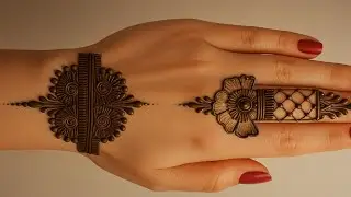 Easy mehndi design back hand ||piche hath ka mehndi design ||back side mehndi design simple 