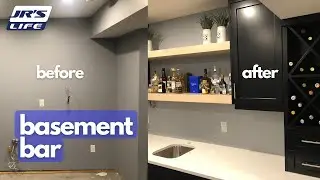 HOW TO Install a Custom Bar | Basement Bar Design | PART 1 | JR'S Life