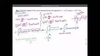 2 Parametric Equations and Arc Length