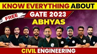 Know Everything about Civil Engineering | GATE 2023 Abhyas 🔥