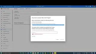 How to remove a project in GCP Google Cloud Platform