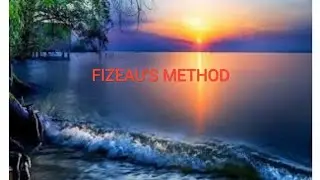 FIZEAU'S METHOD