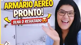 Vlog do dia: montando o armário aéreo e o resultado final
