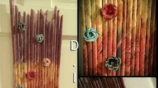 Newspaper wall hanging | Newspaper wall decor | Living room decor | Paper crafts | BEST FROM WASTE