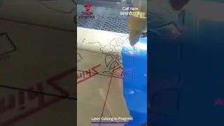 CO₂ Laser Contour Cutting | CO₂ Laser Kiss Cutting of Printed Stickers | Laser Cutting Machine