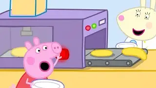 Peppa Pig's NEW Pancake Machine 🥞 | Peppa&George: Food Cruise Holiday | Cartoon | Tales | 20 Minutes