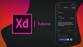 Create a Meetings Social Media App - (Prototype) Adobe Xd Tutorial