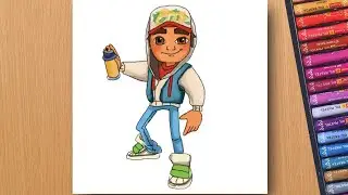 Subway surfers Jake Drawing | How to draw
