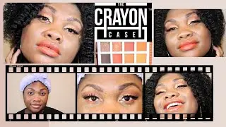 CRAYON CASE NOTEPAD EYESHADOW PALETTE ORANGE EDITION DEMO | BEGINNER FRIENDLY MAKEUP TUTORIAL