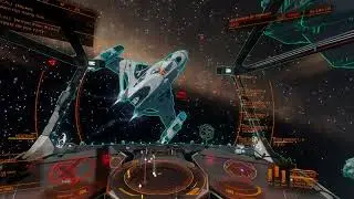 Elite Dangerous - Bounty hunting using Krait Mk II with Fragment Cannons.