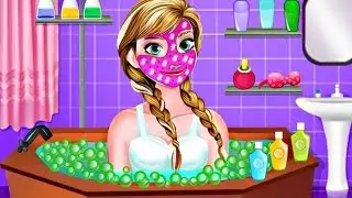 Disney Princess Anna Spa Bath - Bathing & Makeover Games For Girls