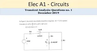 PEO solved examples (ELEC A1): Transient analysis Question no. 1