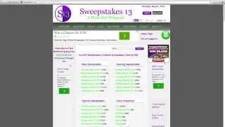 Sweepstakes 13 Free Membership Sign Up