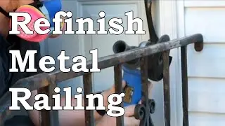How to re-paint a rusty iron railing (Step by step)