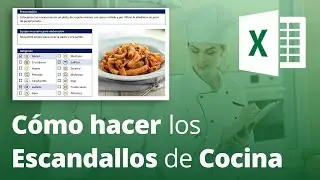 Cómo hacer los ESCANDALLOS DE COCINA en Excel ✅ Cómo calcular los costes de una receta