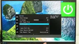 How to change PC/AV mode on SAMSUNG ViewFinity S7