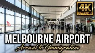 🇦🇺 🛬 Melbourne Tullamarine Airport Arrival to Immigration 4k 🛬 🇦🇺