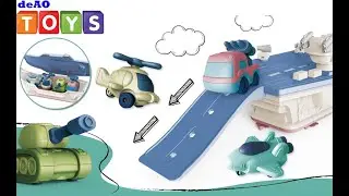 deAO Cartoon Military Special Forces Take Apart Beginners Aircraft Carrier Play Set -TA-ACC