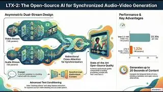 LTX-2: 19B 파라미터 시청각 통합 오픈소스 파운데이션 모델 (Audiovisual Foundation Model) 분석