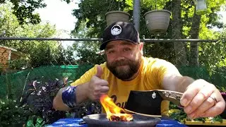 Gerber Tri-Tip.  Outdoor kitchen cleaver fixed blade knife.