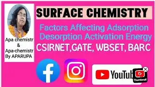 Surface Chemistry,  Factors affecting Adsorption