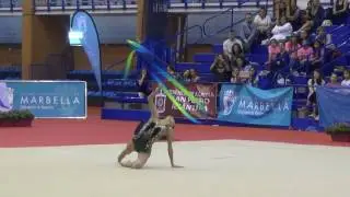 Viktoria Mazur (UKR) Ribbon AA - Grand Prix Marbella 2017