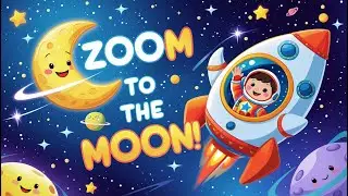 Trip To Space | Zoom To The Moon | Kids Song | H-fun Series