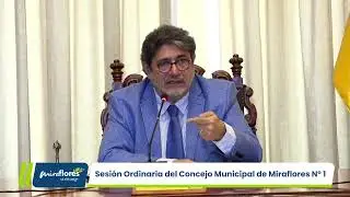 Sesión Ordinaria del Concejo Municipal de Miraflores N° 1