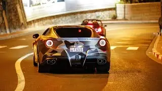 GMK'S CAMO Ferrari F12 Berlinetta driving in Monaco !