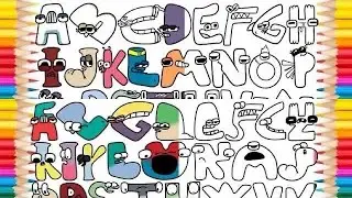 All Alphabet Lore Transformation Coloring pages / Alan Walker - Dreamer [NCS]