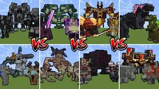 THE STRONGEST TRIO BOSS TOURNAMENT | Minecraft Mob Battle