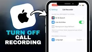 How To Turn Off Call Recording On iPhone in SECONDS!