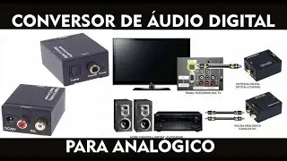 🔊 Conversor de Áudio Digital (óptico) para analógico (RCA) | link na descrição! 🔊