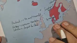 ASMR map request: The Kalmar Union | Historical facts and stats  ( ASMR map tracing & educational )