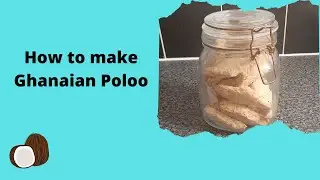 How to make Ghanaian  Coconut baked Biscuits (poloo, street snack)