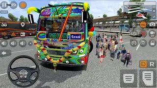 💥Best Sri Kumran Spare Private New Bus Lighting Mod Game Long Drive