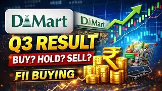 DMart Q3 Results OUT 💯👉  FII Confidence बढ़ा? 🔥Buy or Sell?