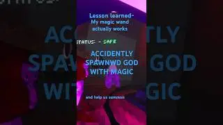 ACCIDENTALLY SPAWNWD GOD WITH MY MAGIC POWERS #vr  #fearinggorilla #shorts