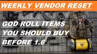 The Division | Weekly Vendor Reset (18th Feb) Feat. Only GOD ROLL ITEMS