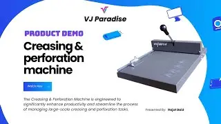 Creasing & perforation machine demo 2