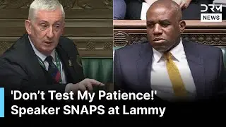 HEATED MOMENT: Raging Speaker Shuts Down David Lammy in Commons | &ldquo;Don&rsquo;t Test My Patience!&rdquo; | AC1Z
