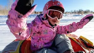 SNOW DAY!!  Adley & Niko play with winter toys! feeding animals! surprise cabin vacation with kids!