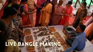 Live bangle making for mehandi | bridal shower | Saree ceremony | wedding | Sangeeth