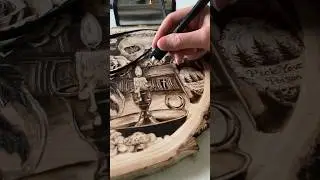 Pick Your Poison. My original pyrography 🥀🌛 #woodburning #pyrography #art