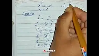 xˣ&sup3; = 36Can you find the value of x? 🤔Easy & smart solution 🔥