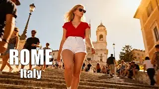 🇮🇹 ROME Italy Walking Tour 🏛️ Spanish Steps ❤️ 4K
