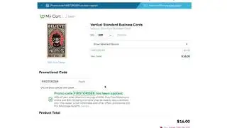 Vistaprint: Using a Promo Code or Coupon