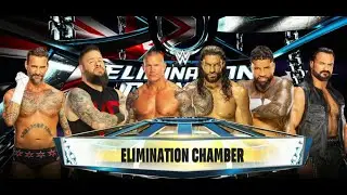ELIMINATION CHAMBER WAR! CM Punk vs Roman Reigns vs Orton vs McIntyre vs Jey Uso vs Kevin Owens 😮